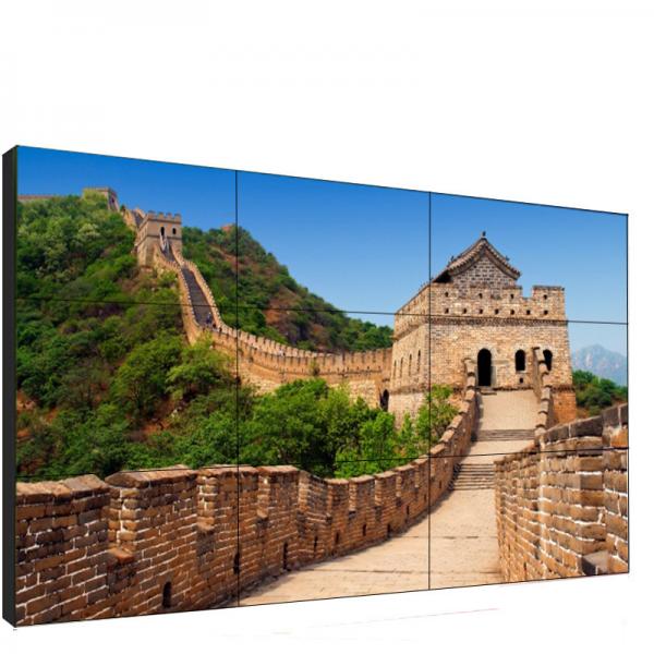 Quality 55 Inch Narrow Bezel Lcd Video Wall 1.8Mm Video Wall Controller HDMI DVI VGA for sale