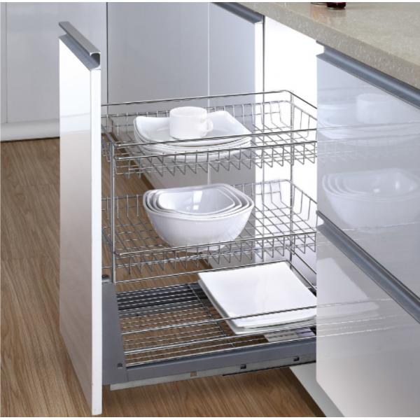 Quality Long Life Modern Kitchen Accessories Under Cabinet Drawer Line Sliding Shelves Basket for sale