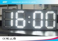 China White And White Led Clock Digital Clocks With Large Display , Long Lifespan factory
