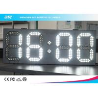China White And White Led Clock Digital Clocks With Large Display , Long Lifespan factory