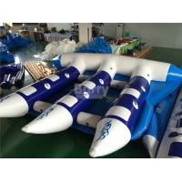China Exciting Inflatable Water Toys , Towable Inflatable Flyfish Banana Boat For Sea factory
