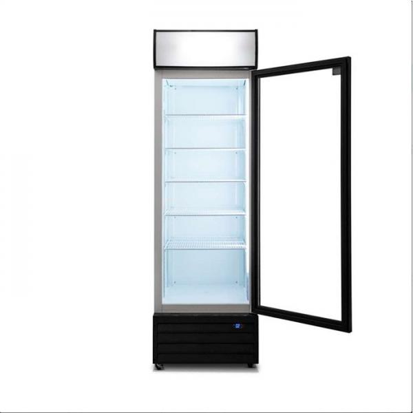 Quality CB Upright 360L Single Glass Door Fridge for drink for sale