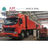 China 12 Wheeler Heavy Duty Dump Trailers , HOWO A7 Dump Truck With High Roof factory