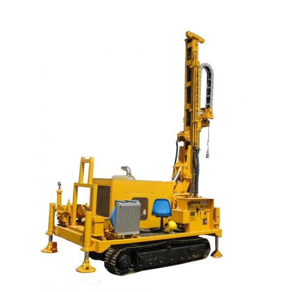 Quality SNR300C Diesel Crawler Waterwell Drilling Rig With 300m Max Drilling Depth Hydraulic Water Well Drilling Rig for sale