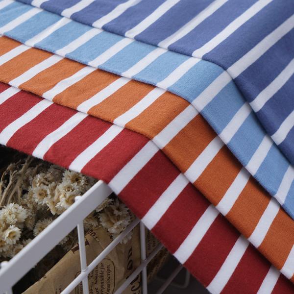 Quality 175cm Striped Material Fabric 100% Cotton Yarn Dyed Breathable Texture for sale