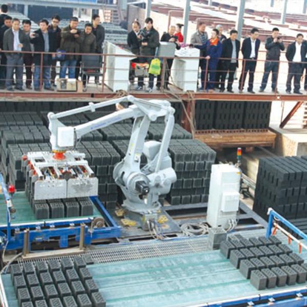 Quality 500KG Robot Brick Stacking Machine Automatic Clay Brick Manufacturing Plant for sale