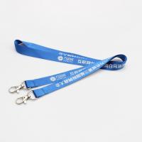 China Double Clip Full Body imprinted branding lanyards Exhibition event Full Color Printed ID Badge Holder two hooks factory