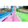 Quality Multi - Lanes Rainbow Custom Water Slides For Aqua Park Fiberglass Material for sale
