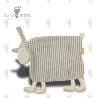 China Customised Huggable Baby Comforter Toy Stripe Sheep Sleep Comforter Toy for sale