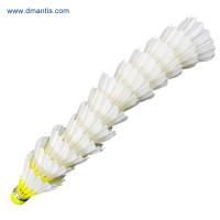 Quality Training Goose Feather Shuttles 3in1 Feather Shuttlecock Badminton Fluorescent for sale