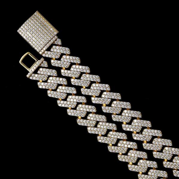 Quality GRA Jewelry Miami Moissanite Hip Hop Chains Pass Diamond Test Moissanite Cuban for sale