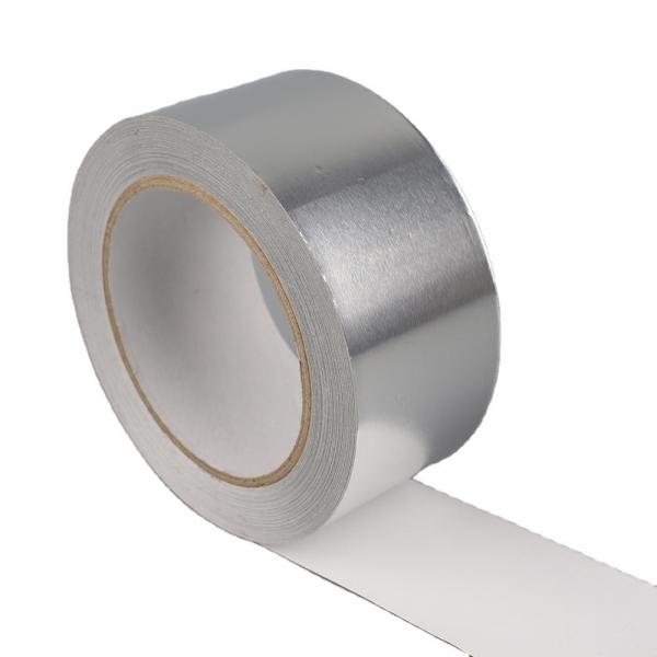 Quality Matt Surface Aluminum Foil Adhesive Tape 90um Without Liner No Releasing Paper for sale