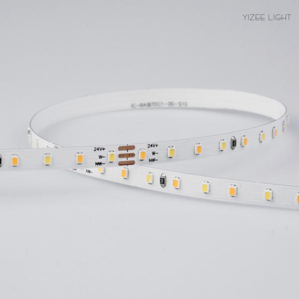 Quality 5mm 2700k Color Temperature Adjustable LED Strip Light 140LEDs/M 9.6W SMD2216 for sale