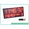 China Temperature and Date with Led Digital Clock Display , Ultra Bright red LED factory