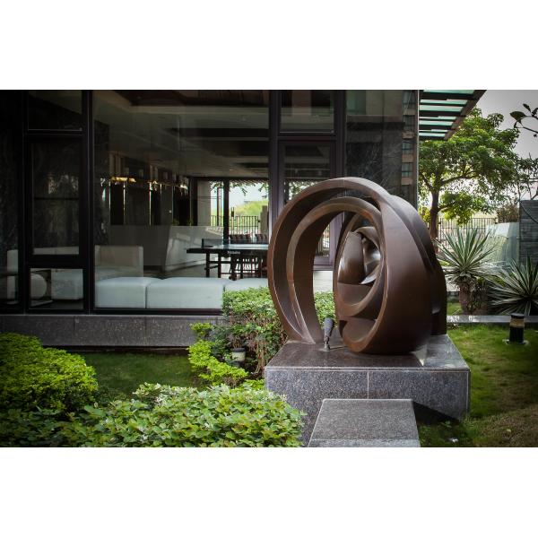 Quality Surface Painted Outdoor Bronze Sculpture , Customized Painted Bronze Yard for sale