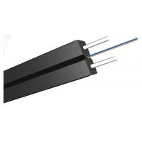 Quality Black LSZH Sheath FTTH Optical Fibre In Computer Network With 2*0.45mm Steel Wire Strength Member for sale