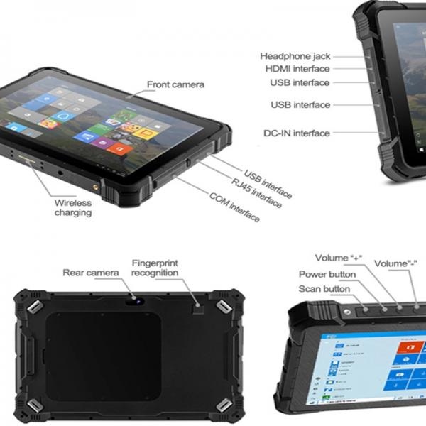 Quality PiPO 10.1 Inch Rugged Windows Tablet 8GB Ram 128GB ROM RJ45 NFC for sale