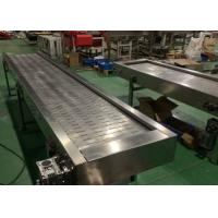 China Stainless Steel Slat Chain Conveyor for Freezer Assembly Line factory