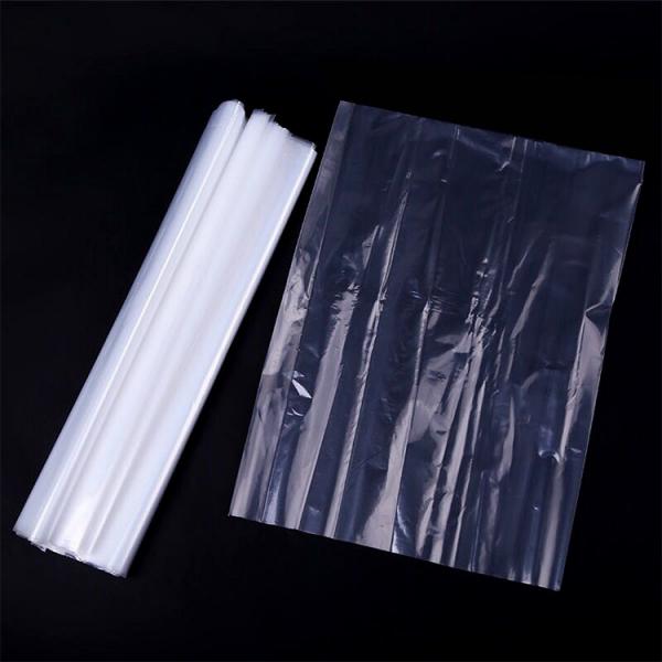 Quality Clear Poly Plastic Flat Bags 10 - 100MIC Thickness For Food Packaging for sale