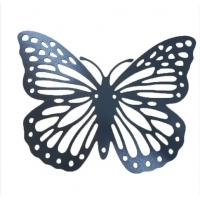 China Laser Cutting Technology Silver Delicate Butterfly Art Decoration Support Pattern Customisation factory