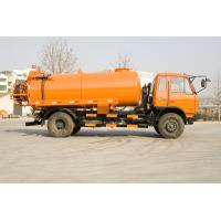 Quality 266 Hp Sewage Suction Trucks 6 Wheels Waste Disposal Truck Orange Tank Body 3 for sale