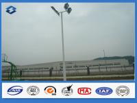 China Four Lights Highway Lighting Pole Slip Joint Flange Connected 20w - 1000w Power factory