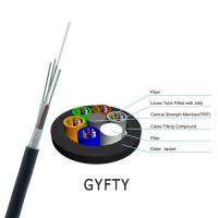 Quality All Dielectric Loose Tube FRP 12 Core Fiber Optic Cable GYFTY with Aramid Yarn for sale