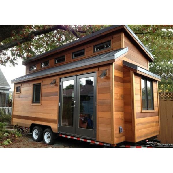 Quality Mobile Prefab Light Steel Tiny House With Wheels Kit Home In AU/EU/US Standard for sale