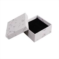 China Marbled Jewelry Packaging Box For Earrings Ring Necklace Bracelet factory