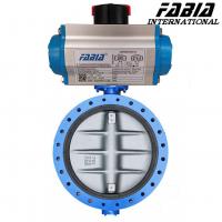 Quality 14 Inch 12 Inch 10 Inch Pneumatic Actuated Butterfly Valve Carbon Steel Flanged for sale
