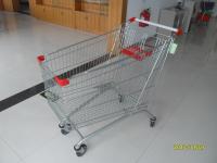 China 240L Colorful Coating Supermarket Shopping Carts Anti Theft Structure factory