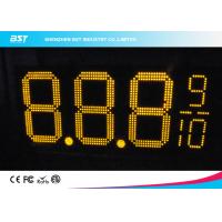 China Yellow Double Sided Led Gas Price Signs For Gas Stations Or Petrol Stations factory