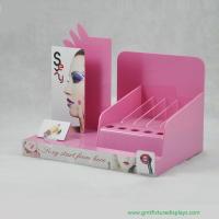 China Cosmetic Acrylic Lipstick Display Rack Plexiglass Makeup Counter Lipstick Eyeliner Pencil Holder factory