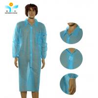 China 25-40gsm Disposable Lab Coat Men And Women For Doctor factory