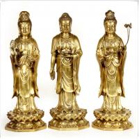 China Realistic Ancient Outdoor Brass Statue Sculptures Decoration For Public factory