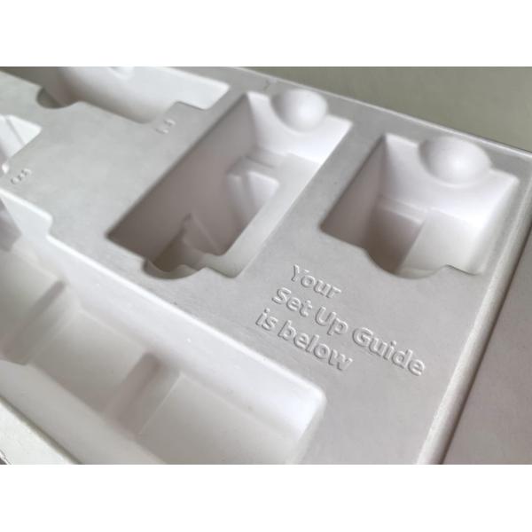 Quality Bagasse Thermoformed Molded Pulp Living Hinge Customized Rigid Smooth for sale