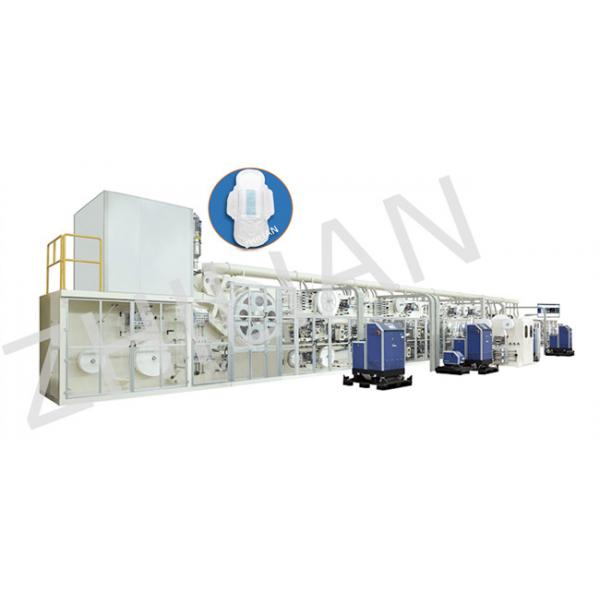 Quality Ladies Fully Automatic Sanitary Pad Making Machine 1200 pcs / min for sale