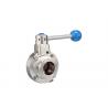 China Clamp End Butterfly Stainless Steel Sanitary Valves  Welding Threaded Screwed Flanged DIN Standard factory