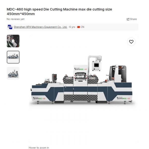 Quality Blank Label Automatic Die Cutting Machine 13KW Single Station High Speed for sale