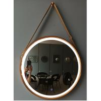 China Aluminum Frame Black Hanging Vanity Mirror With Lights 24W factory