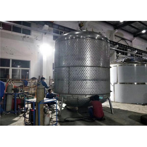 Quality 100L - 10000 L Food Grade Storage Tanks , Stainless Steel Pressure Vessel for sale