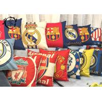 China Real Madrid  Barcelona Decorative Cushions Pillows , Multiple Soccer Teams Bed Pillows factory