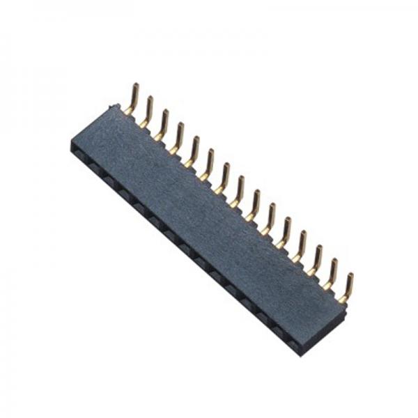 Quality 2 pitch single row bent insert female connector plastic height 6.35mm Curved plug for sale