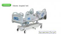 China electronic Height adjustable hospital medical beds safety with handrails, handset factory