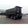 China Steel Box Drawbar Dump Tipper Semi Trailer 4 Axles For Sand And Bulk Material factory
