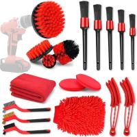 China 18pcs Car Detailing Spin Brush Kit Makeup Brush Odm factory