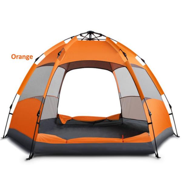 Quality 190T Polyester Spring Style Pop Up Hiking Tent 3-4 Person Spring Style for sale