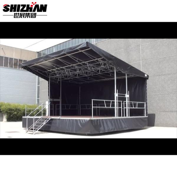Quality 50x3mm Wooden Church Portable Stage Easy Install Event Aluminum Platform for sale