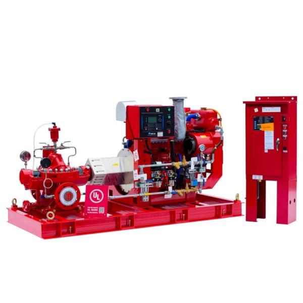 Quality High Performance Split Case Fire Pump , Fire Fighting Water Pump 180kw Shaft for sale