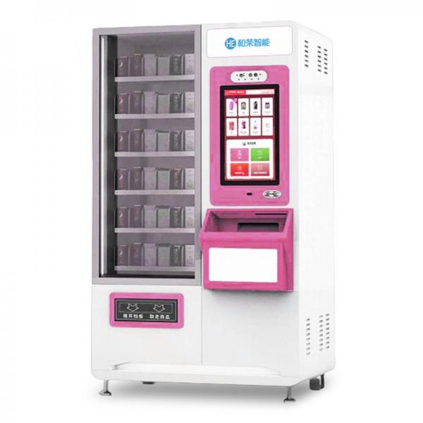 Quality Self Serve Automatic Cosmetics Vending Machine Kiosk With QR Code Scanner for sale